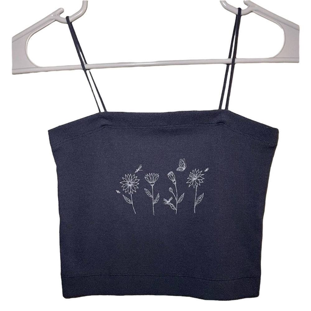 American Eagle Floral Graphic Tank